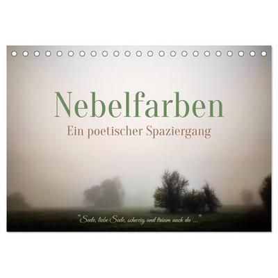 Nebelfarben. Ein poetischer Spaziergang (Tischkalender 2026 DIN A5 quer), CALVENDO Monatskalender