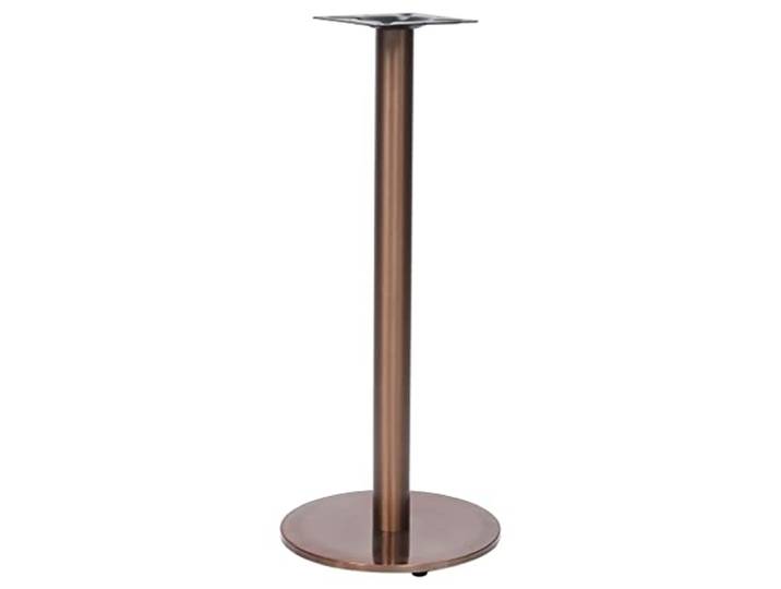 Owoxanthellate Tischbein Edelstahl Gold Höhenverstellbar Ø45x107 cm Industrie-Look Modernes Design Robust & Langlebig für Küche Wohnzimmer Büro