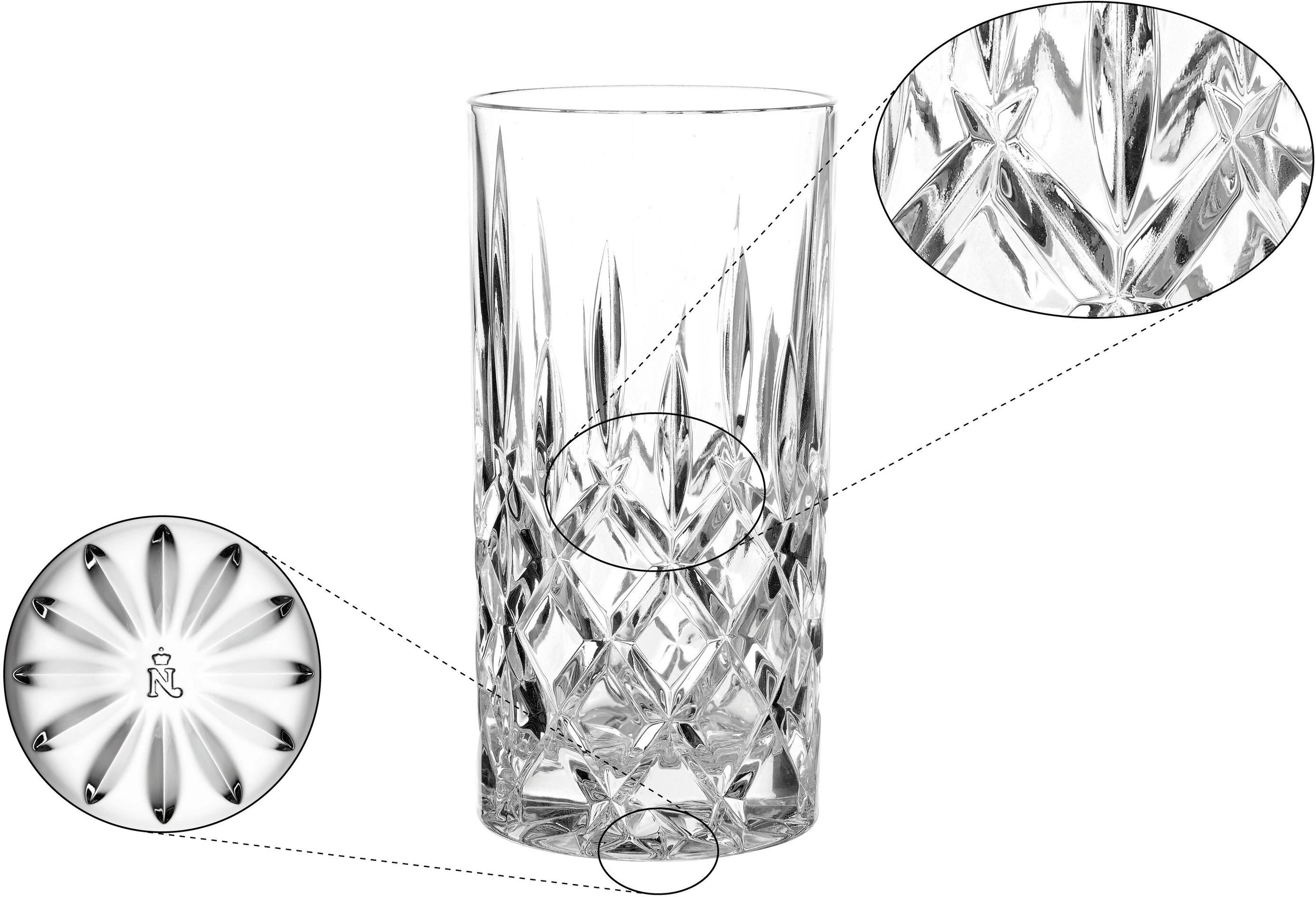 Tischvase NACHTMANN "Noblesse 28,1 cm", transparent, B:14,6cm H:28,1cm Ø:14,6cm, Glas, Vasen, Tischvase transparent B/H/T: 14,6cm x 28,1cm Ø 14,6cm