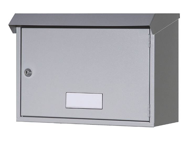 Huber Aussenbriefkasten Wand Grau 39 × 16 × 28 cm
