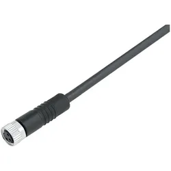 Schubiger Binder 79 3808 52 08 Sensor-/Aktor-Steckverbinder, konfektioniert M8 Buchse, ger, Elektronikkabel + Stecker, Grau, Schwarz