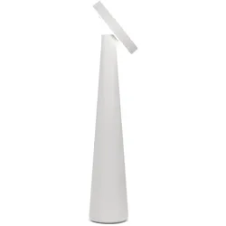 Zafferano Wiederaufladbare Tischlampe Angelina - Kabellos, verstellbarer Kopf, Touch-Steuerung, modernes Design für den Innenbereich - Farbe Hellgrau