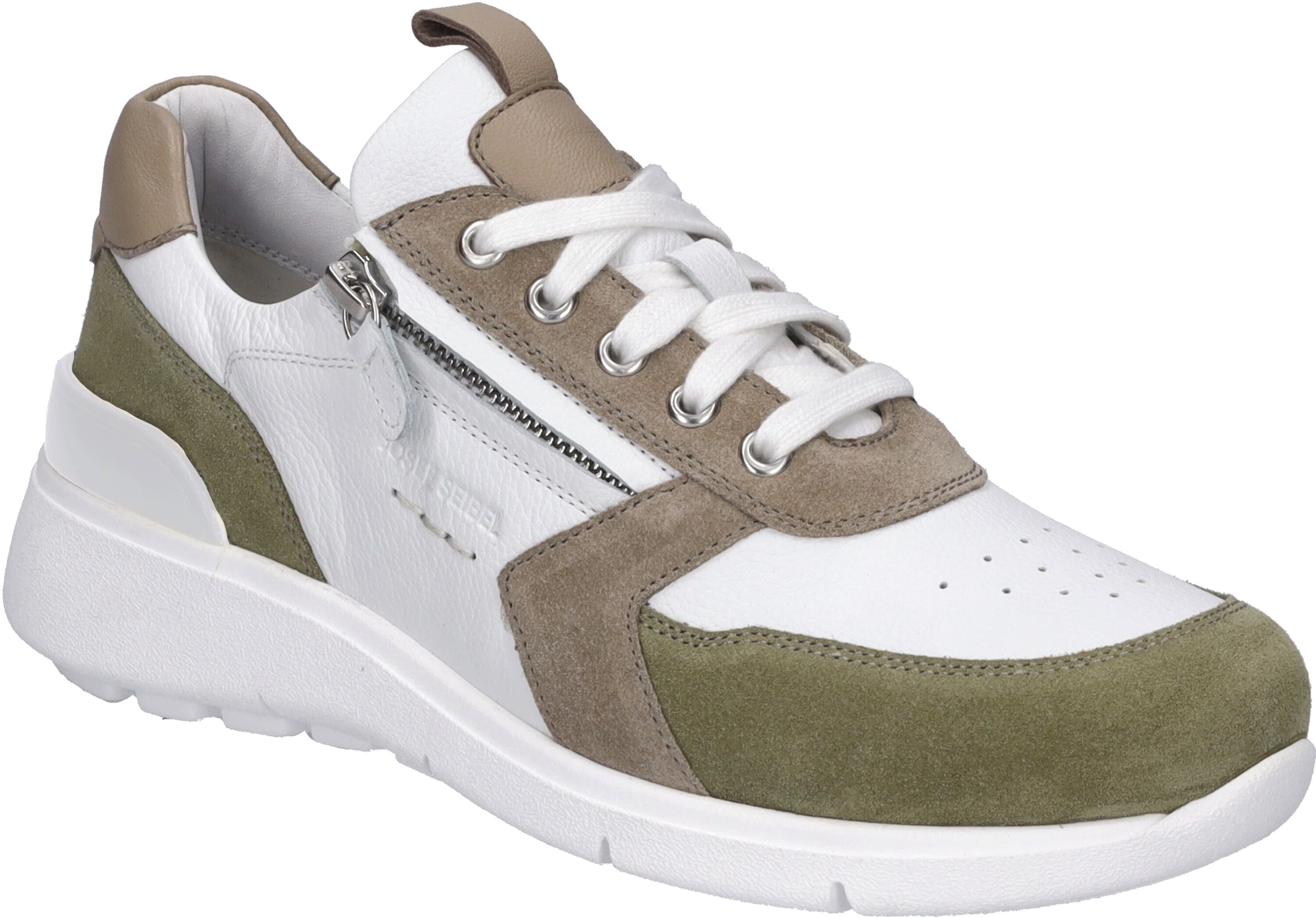 Sneaker JOSEF SEIBEL "Giulietta 03, weiss-multi", Damen, Gr. 37, weiß (weiß, multi), Obermaterial: 100% Rindsleder Leather cow., Schuhe Sneaker