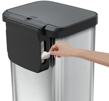 Glad Stainless Steel Step-on Trash Can
