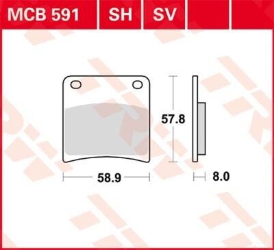 TRW MCB591 Bremsbeläge