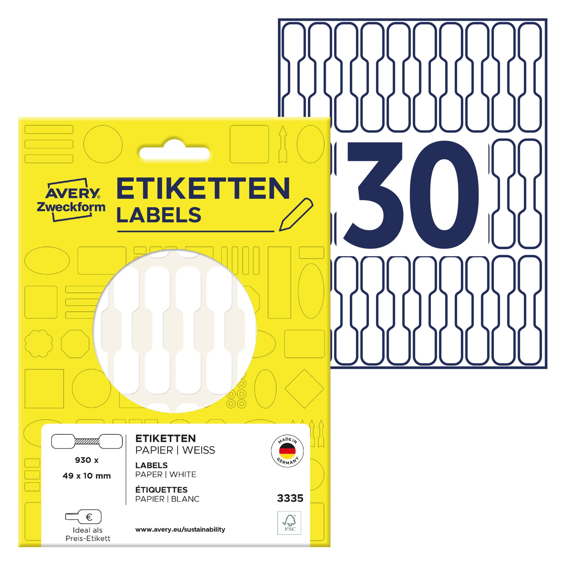 Avery Preis-Etiketten (3335)