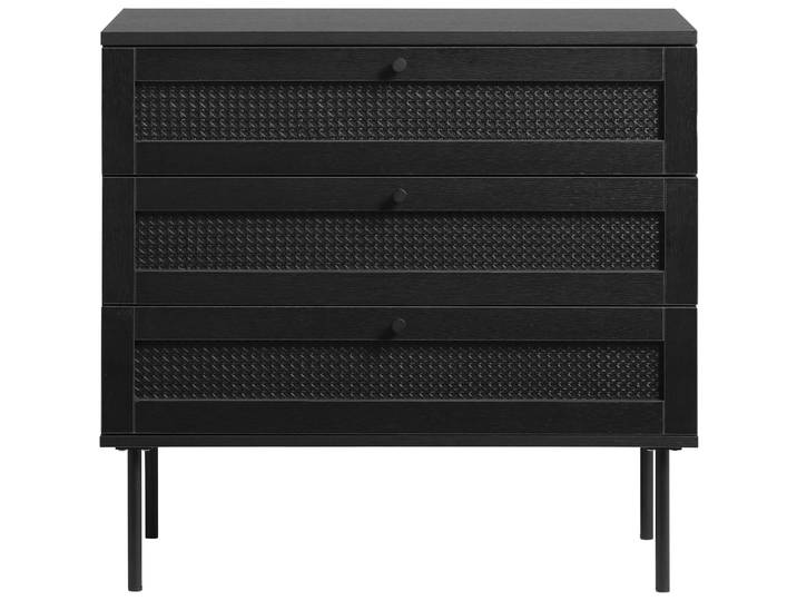 Kommode Perri schwarz MDF B 80 H 40 cm