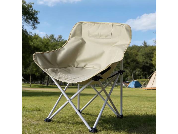 Chaise de camping relaxante d'extérieur, chaise de pêche légère avec dossier, accessoires de camping