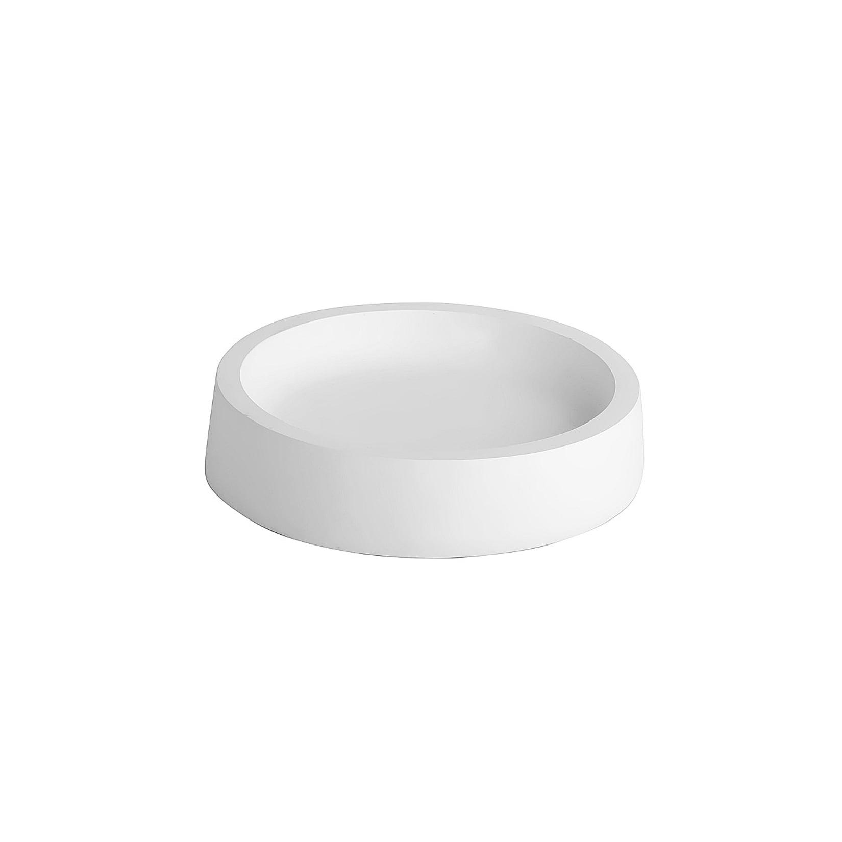 Brillantbad MAXIMA Seifenablage Polyresin Weiß 110x25x110 mm für Bad & Küche >> Freistehend anwendbar