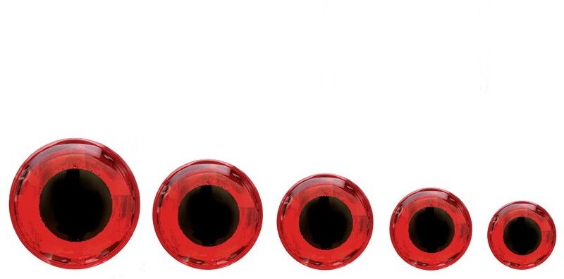 Fulling Mill Epoxy Eye -Fluorescent Red-8mm