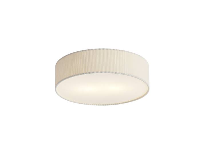 Plafonnier moderne blanc avec abat-jour en velours 38cm 2