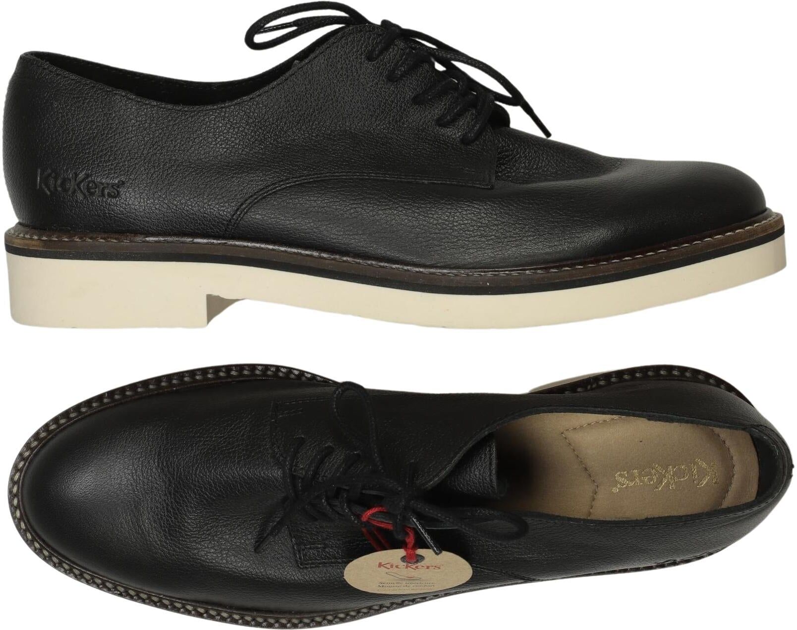 Kickers Damen Halbschuh, Schwarz, Gr. EU 41, Leder - Second Hand
