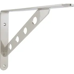 Garderobenkonsole Keket Schräge mit 4 Löcher, Stahl - vernickelt