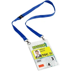 Durable, Informationsschild, Namensschilder mit Textilband Duo