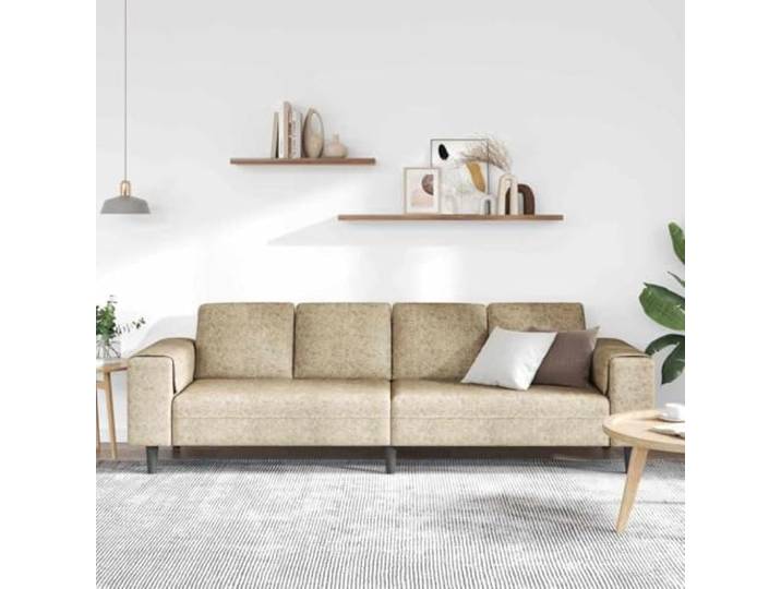 KTHLBRH Sofa für Wohnzimmer, Hellgrau, 250 x 77 x 76 cm Robuste Struktur, weiche Kissen, minimalistisches Design, elegante Linien für jede Einrichtung