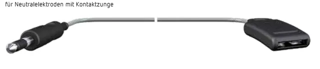 ERBE HF Einmal-Neutralelektroden-Anschlußkabel für ICC / ACC / VIO Geräte, Kabellänge 5,0 mtr. 20194-078