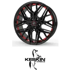 Keskin-Tuning KT25 8,5x20 5/120 ET30 BLACK PAINTED RED INSIDE
