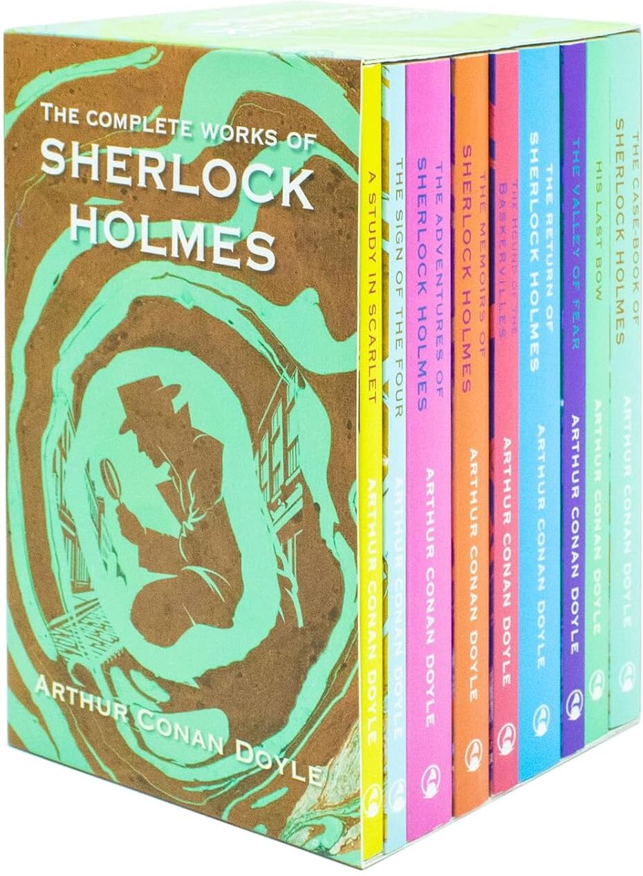 Classic Editions Sherlock Holmes Complete Works 9 Book Collection Set by Arthur Conan Doyle - Paperback Classic Mystery Fiction - All 4 Novels & 5 Story Collections