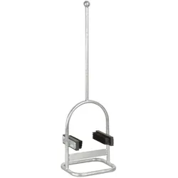 Esschert Design Schuhschaber & Bürste, Schuhbürste, Silber
