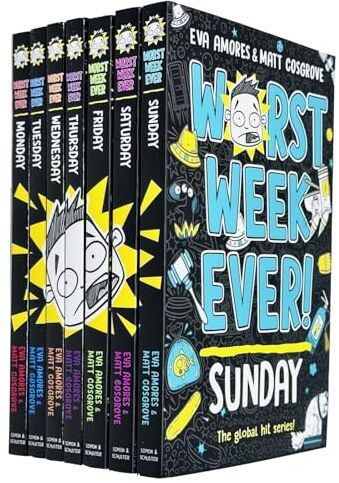 Simon and Schuster Children ltd Worst Week Ever! Series 7 Books Collection Set By Eva Amores and Matt Cosgrove (Monday, Tuesday, Wednesday, Thursday, Friday, Saturday and Sunday)