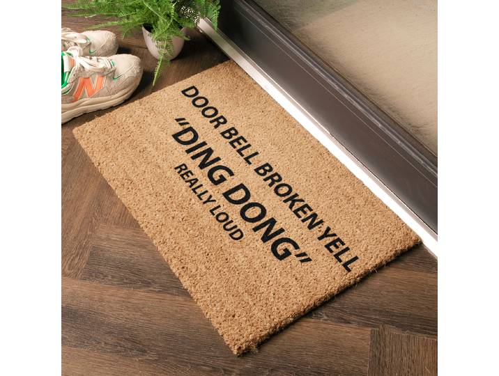 Paillasson TYPO-BELLBROKEN 40 x 1 x 60cm Marron