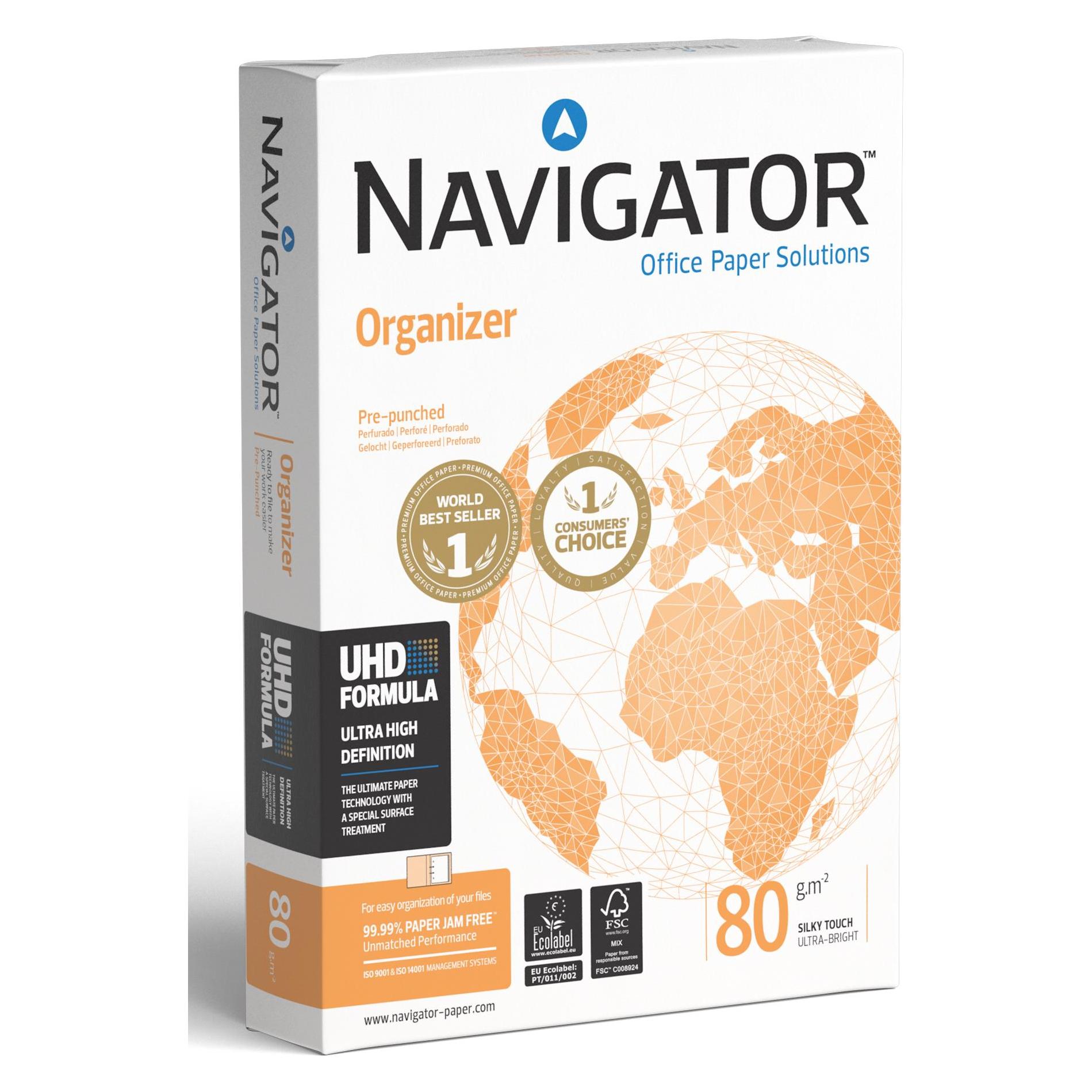 Navigator Organizer 4 Löcher A4 Format 80Gr (A4, 5x) (NOR0800184)