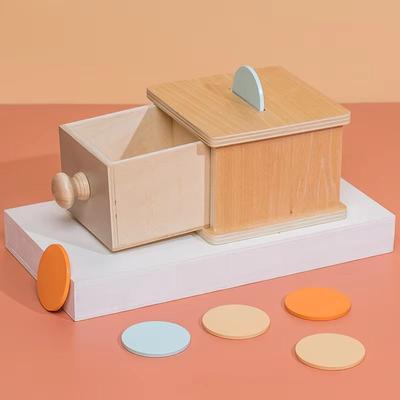 Inspired Finds Montessori Macaroon Color Spinning Drum & Coin Box Sensory Learning Toy For Babies & Toddlers 5 887