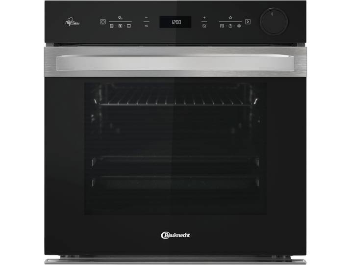 BAUKNECHT Pyrolyse Backofen BIK5S DP8F2 ES , Energieeffizienz: A+, schwarz, B:59,5cm H:59,5cm T:56,4cm, Backöfen, AirFry-Funktion gart mit heißer Umluft und wenig bis keinem Öl, Pyrolyse Backofen