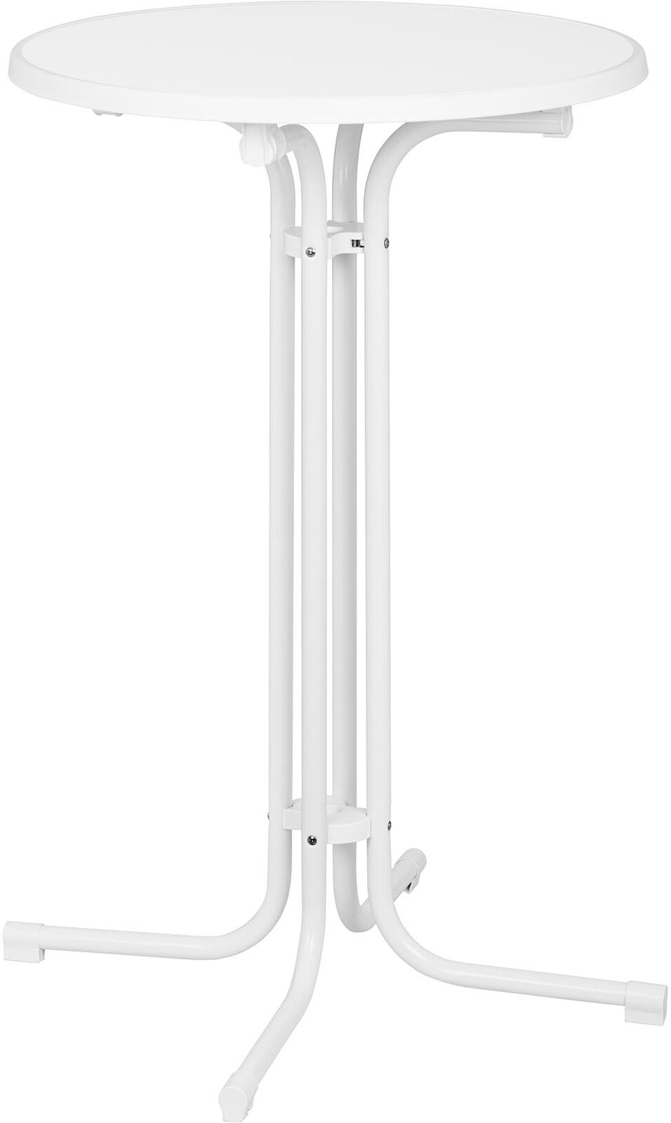 Stehtisch - Ø 70 cm - klappbar - weiß - Royal Catering