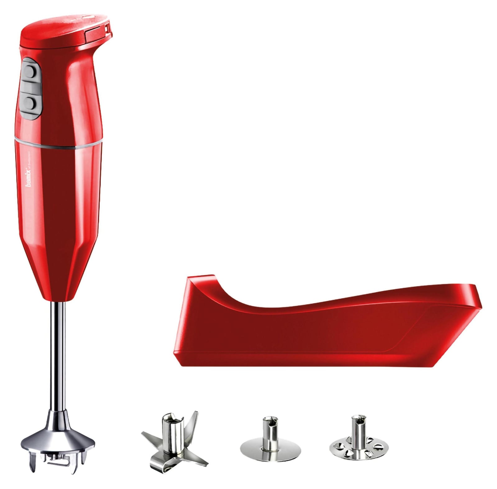 Bamix Cordless PLUS staafmixer rood