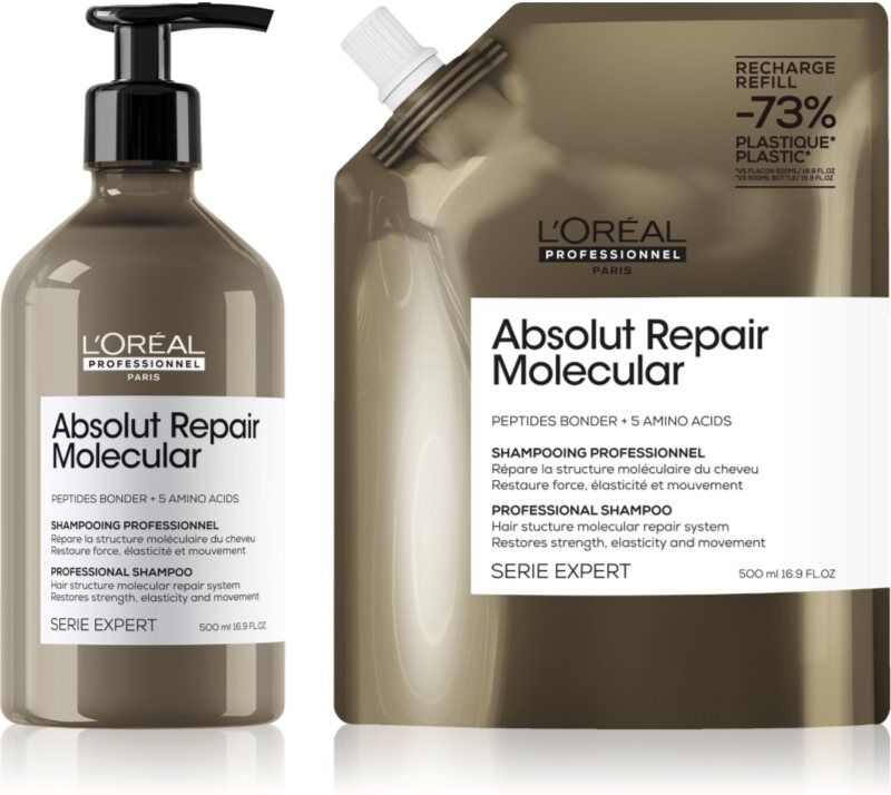 L’Oréal Professionnel Serie Expert Absolut Repair Molecular Økonomipakke Til skadet hår