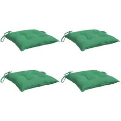 vidaXL Stuhlkissen 4 Stk. Grün 50x50x7 cm Oxford-Gewebe