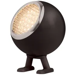 Norbitt Mr. Wattson wiederaufladbare LED Lampe -  Tiefschwarz