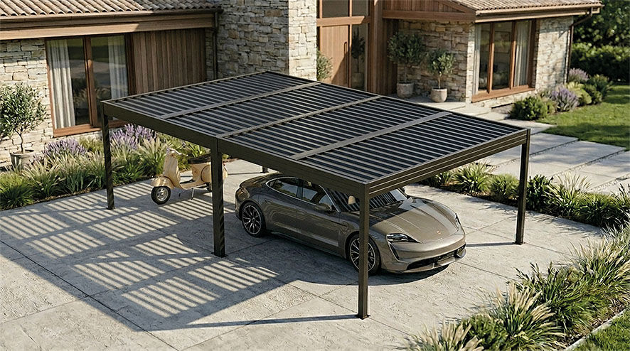 SunElements SunVaro Carport L 718 x 447 cm anthrazit-metallic