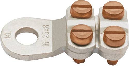 Klauke 584R10 Ringkabelschuh 4 Schrauben Querschnitt (max.)=25mm² Loch-Ø=10.5mm Unisoliert Metall 1St.