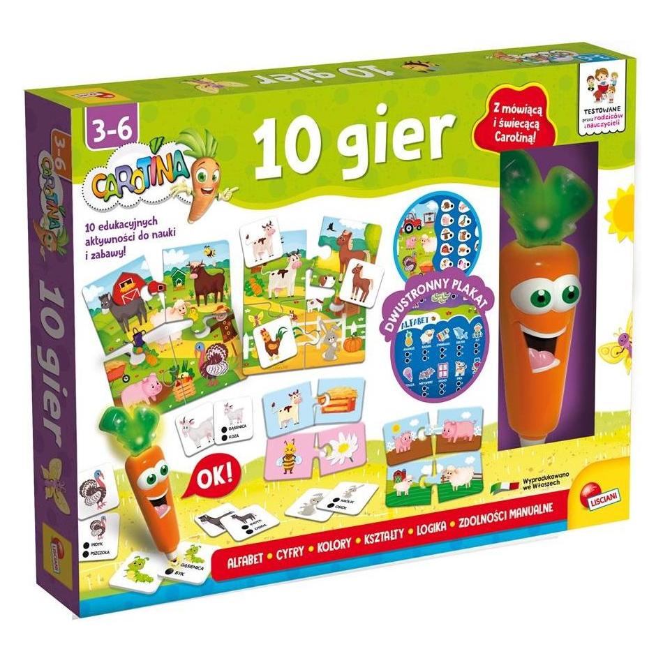 Lisciani Carotina-Spielset 10 Spiele (Deutsch) (304-PL10129)