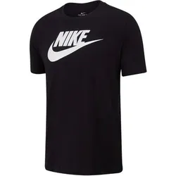 NIKE Herren Shirt M NSW TEE ICON FUTURA, Größe L in Schwarz Schwarz