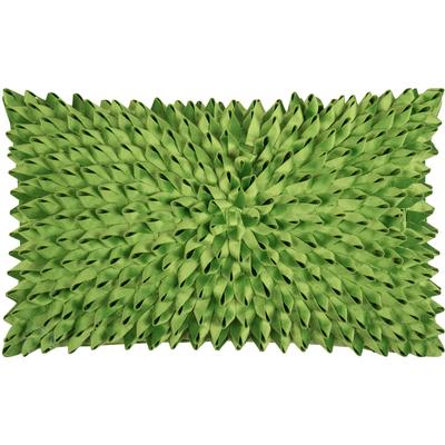Dekokissen PAD "Sentiment", grün (grün, unifarben), B:30cm L:50cm, Polyester, Dekokissen_Sitzkissen_Kissenhüllen, 3D