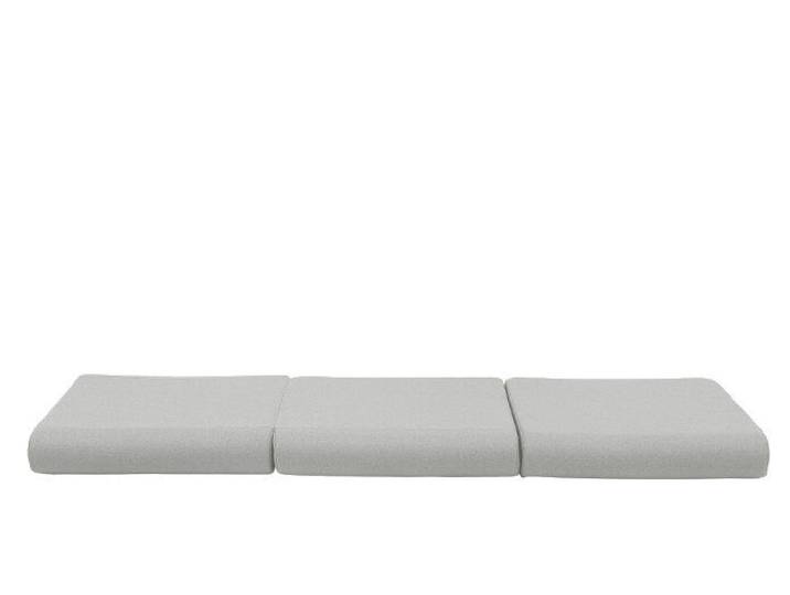 Softline Hocker und Faltmatratze Bingo grau, Designer Michiel van der Kley, 65x12x65 cm
