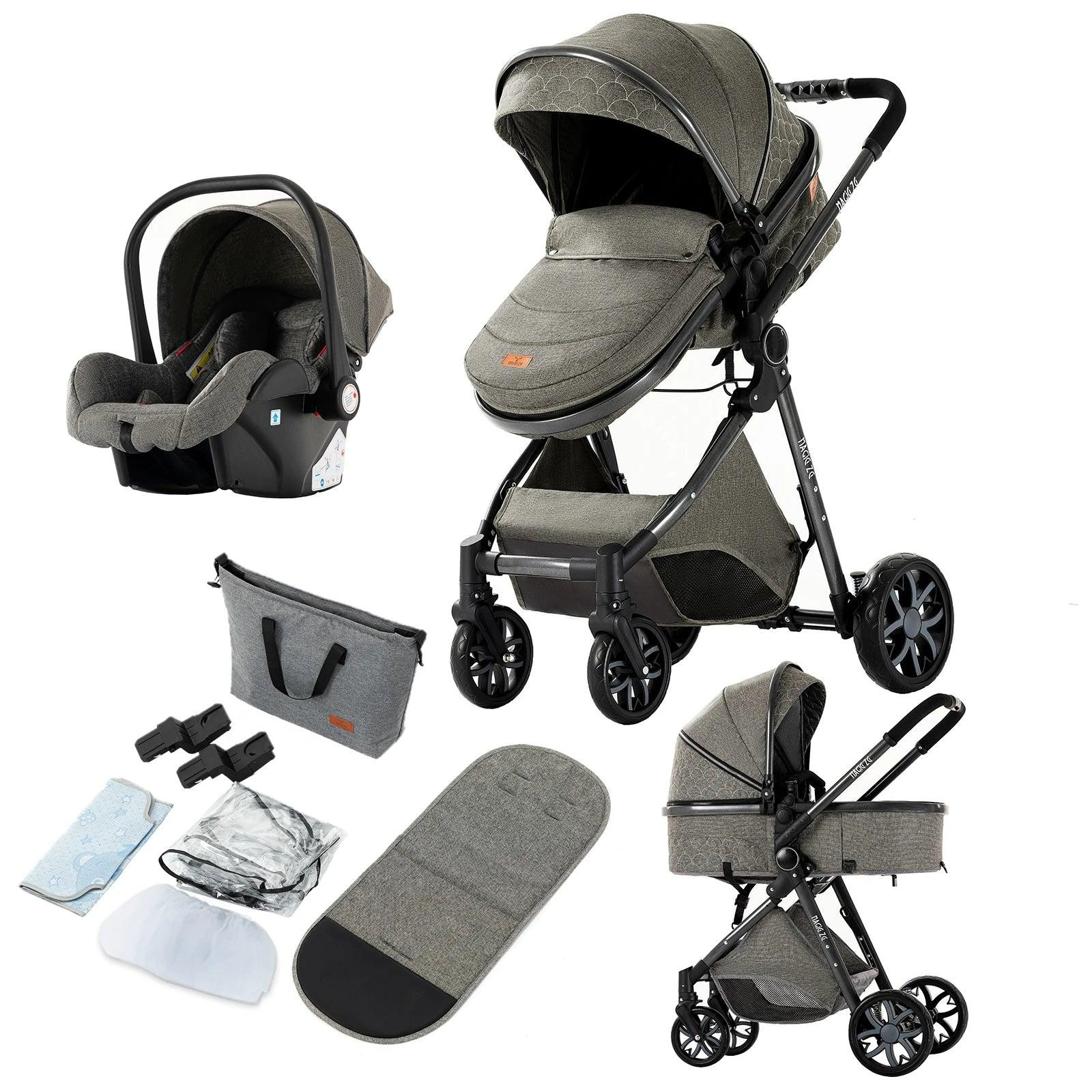 Selius 3 in 1 kinderwagen - Lichtgewicht jogging buggy en runner