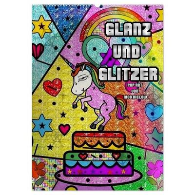 Glanz und Glitzer (Wandkalender 2026 DIN A2 hoch), CALVENDO Monatskalender