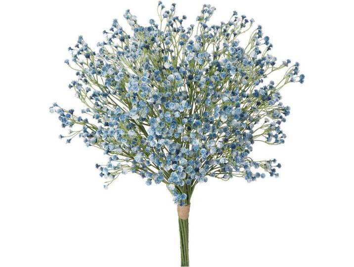 Kunstblumen Schleierkraut 12 Stück 60 cm Dodger Blue, Blau, Kunststoff, 20 cm, Dekoration, Blumen & Blumentöpfe, Kunstblumen