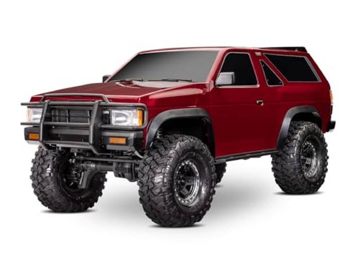 TRAXXAS TRX-4 Nissan Pathfinder, RC Modellauto, 1:10 Maßstab, Offroad-Crawler, Rot, Ferngesteuertes Auto, Geländewagen, RTR Brushed