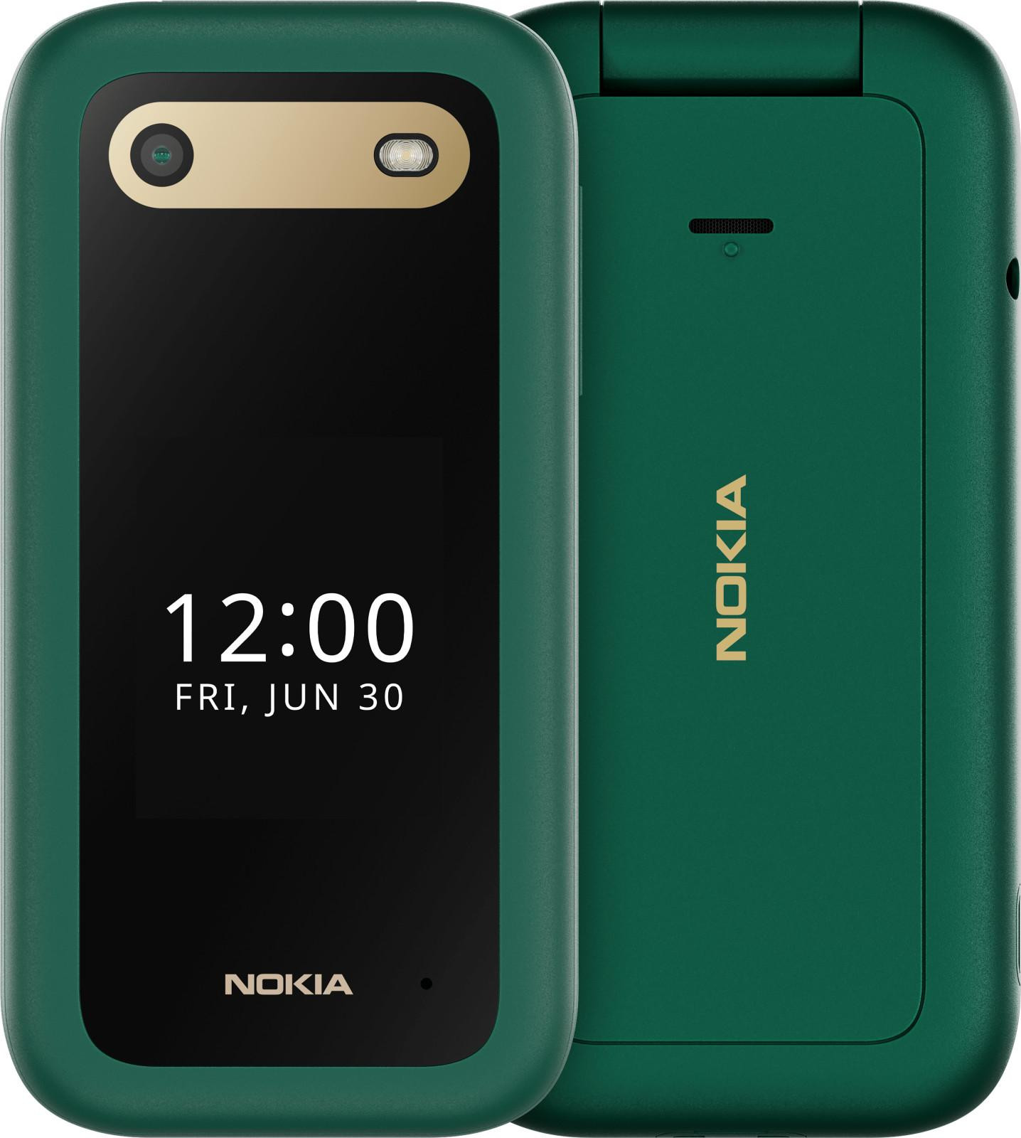 Nokia 2660 Flip 4G Dual SIM Flip telefoon Groen met 2,8 inch scherm