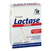 LACTASE 7000 FCC Tabletten im praktischem Spender. Vegan 80 St