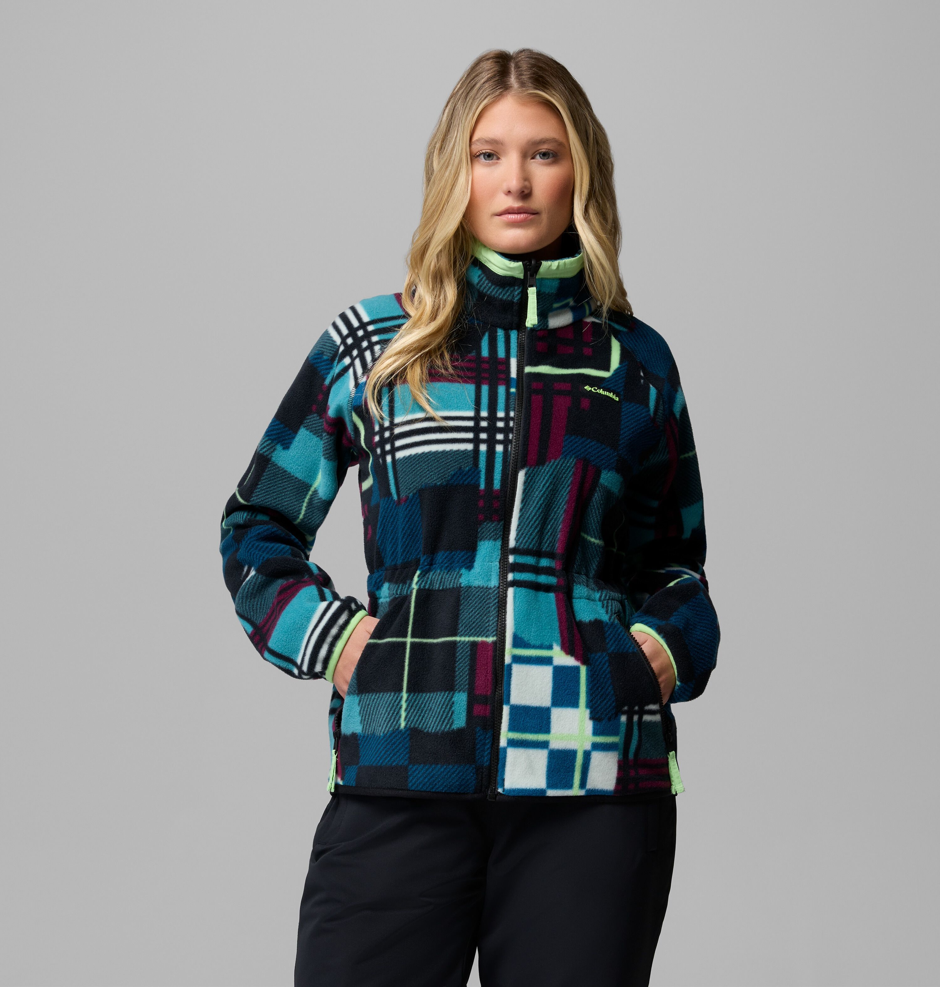 3-in-1-Funktionsjacke COLUMBIA "Bugaboo IV Fleece Interchange Jacket", Damen, Gr. XL (46/48), lila (marionberry, schwarz), Obermaterial: 100% Polyester. Futter: 100% Polyester, Po-bedeckend, Jacken 3-in-1-Funktionsjacke, wasserabweisendes und windabweisen
