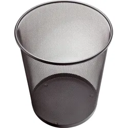 helit Papierkorb Mesh Metall 23l schwarz Packung mit 12 Stück