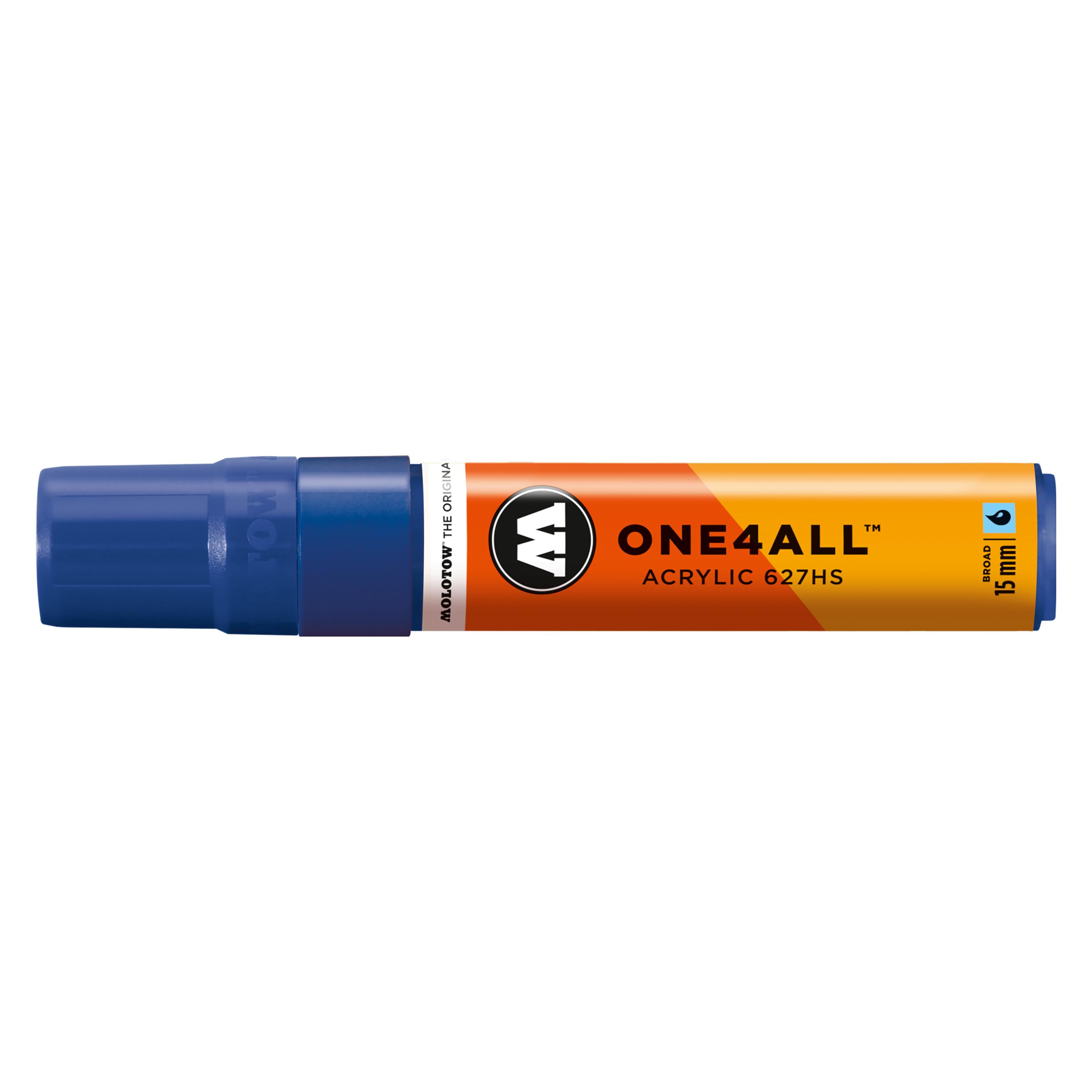 Molotow Permanentmarker One4All 627 HS nachfüllbar 15mm echtblau (1x) (MO627206)