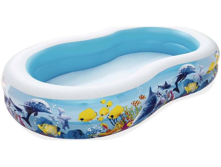 Bestway® Family Pool Fish 'n Friends ™ 262 x 157 x 46 cm