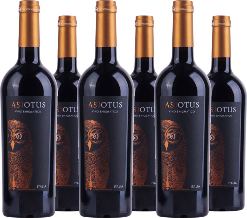 6er Vorteilspaket Rosso Vino Varietale d'italia  Asio Otus